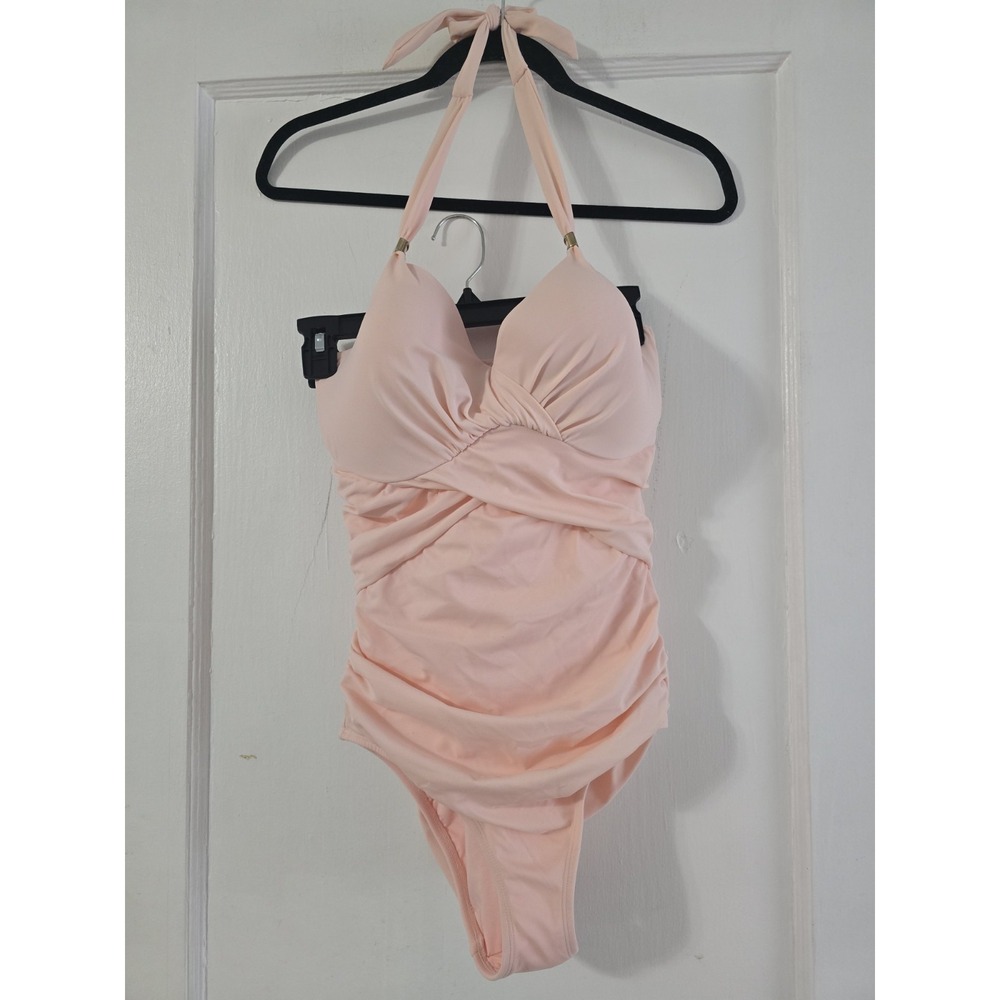 Victoria's Secret Sexy Blush‎ Pink Shaping One-Piece Swimsuit Size 6DD